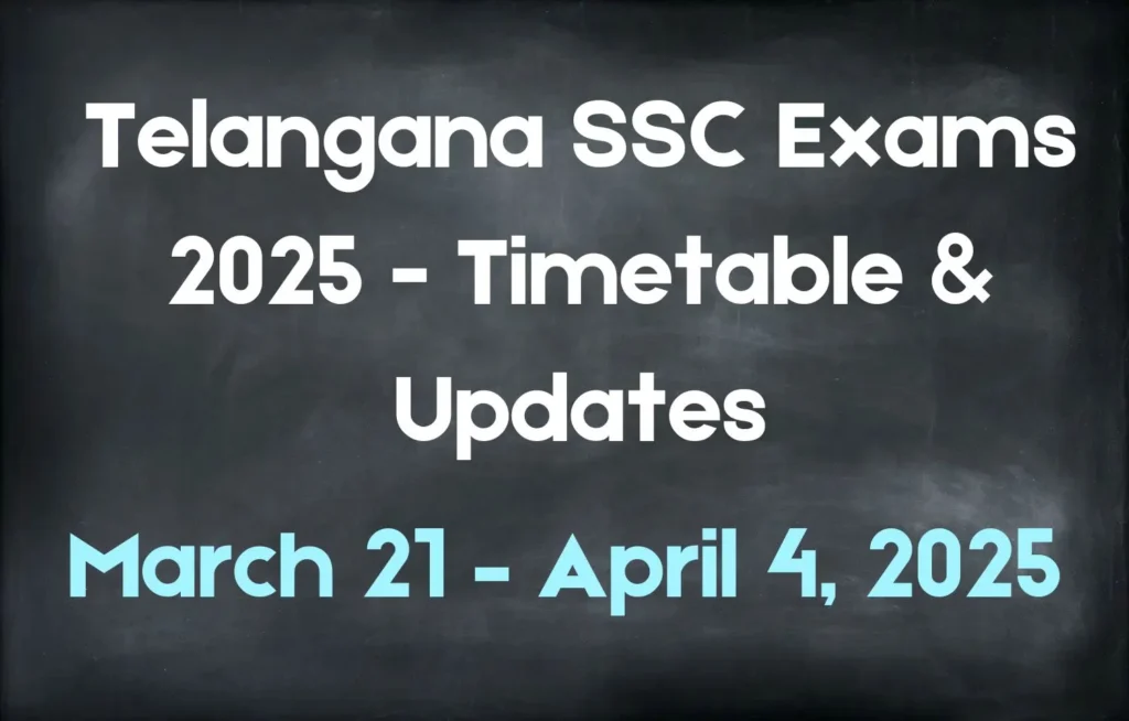 Infographic of the Exam Dates (March 15 – April 3, 2025).