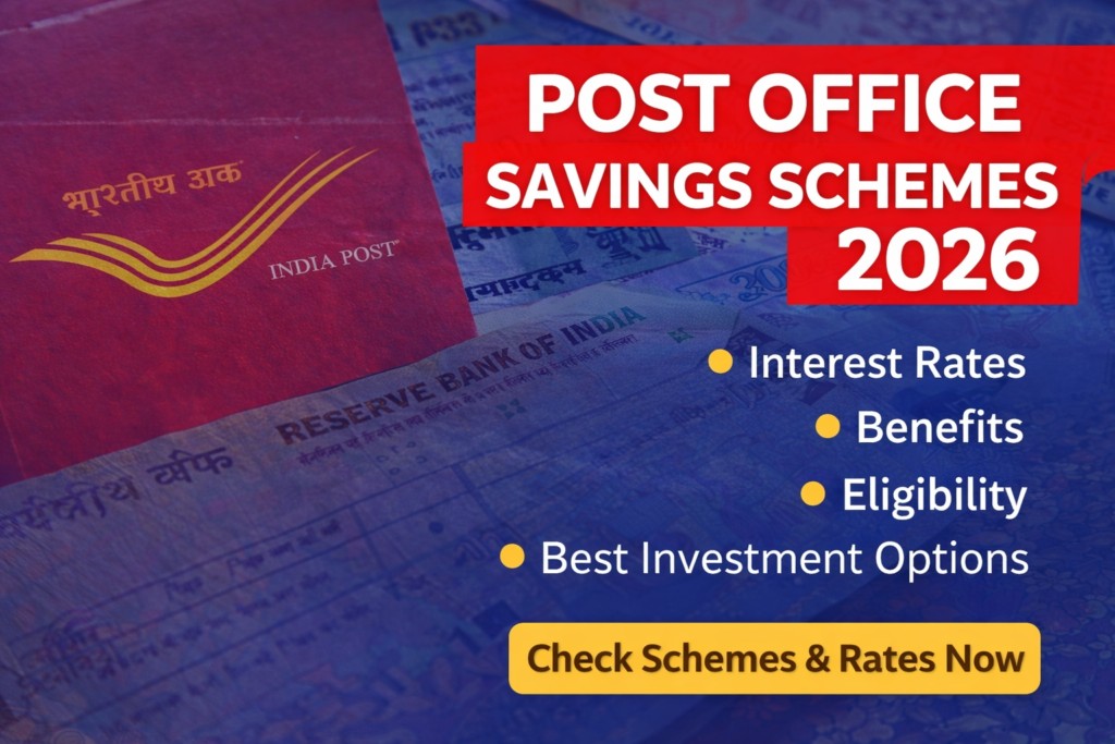 Post Office Savings Schemes 2026: Interest Rates, Benefits, Eligibility & Best Investment Options in India