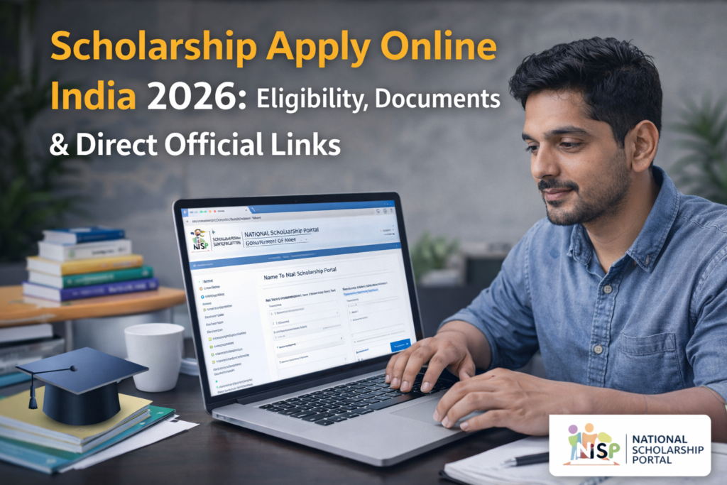 Scholarship Apply Online India 2026