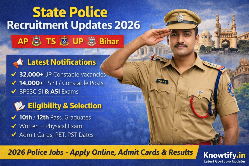 State Police Recruitment Updates 2026
