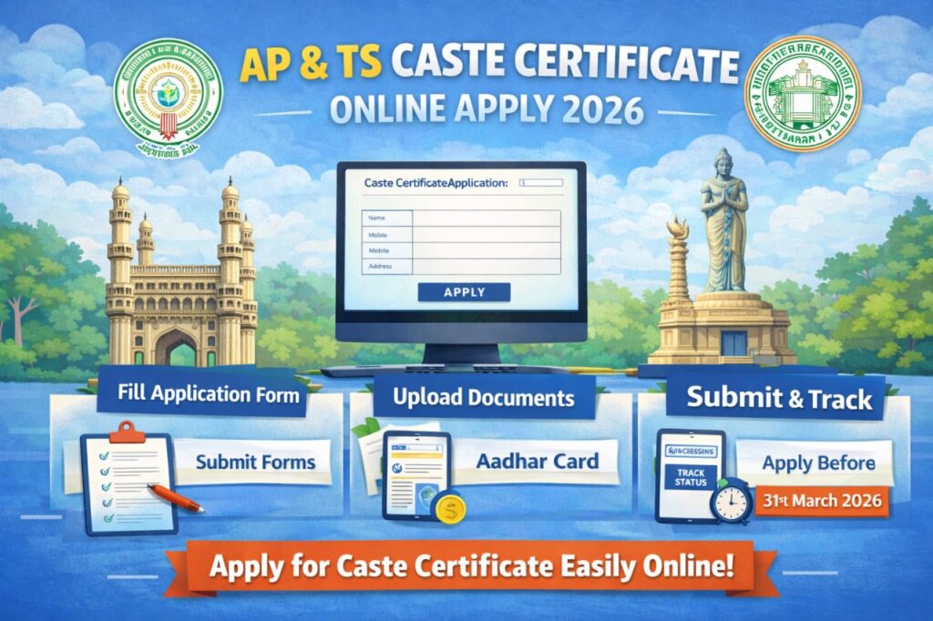 AP & TS Caste Certificate Online Apply 2026 – MeeSeva & TS Meeseva