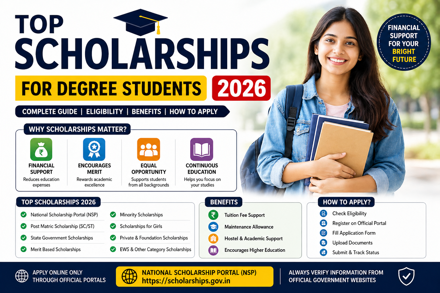 Top Scholarships for Degree Students in India 2026 – Complete List ...