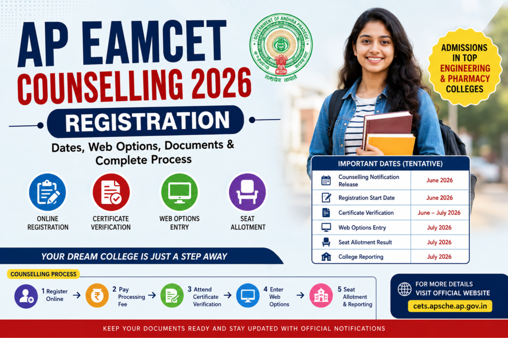 AP EAMCET Counselling 2026 Registration