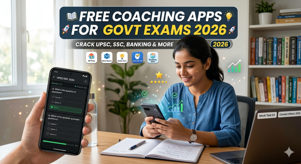 Free Coaching Apps for Govt Exams 2026