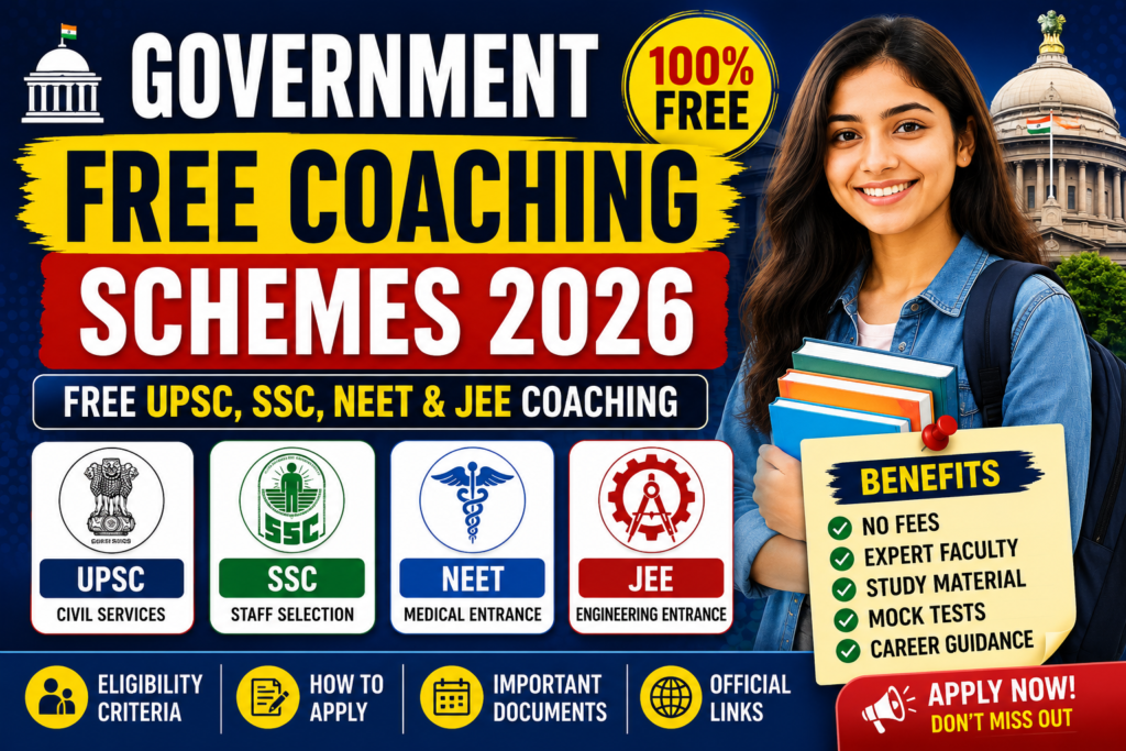 Government Free Coaching Schemes 2026